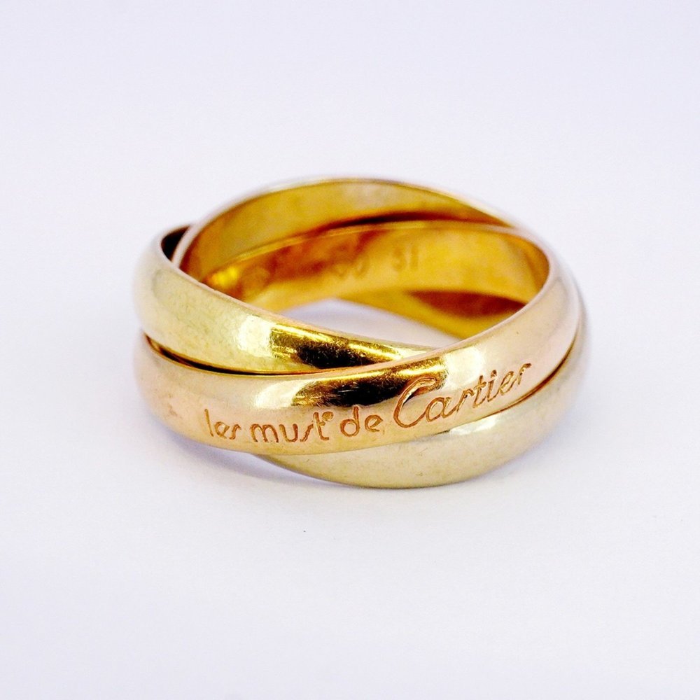 CARTIER 18k Gold Trinity Ring #51 - Picture 5 of 7